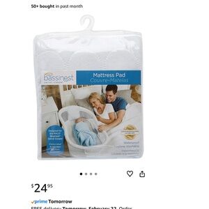 Halo Bassinest Mattress Pad - White